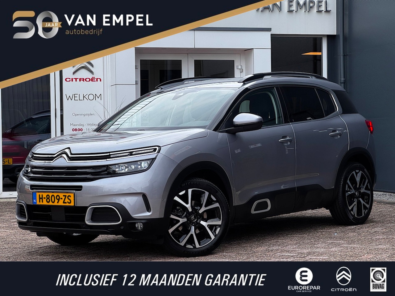 Citroën C5 Aircross - 1.2 PureTech Shine | Trekhaak | NL-Auto | Leder | Camera | Elek. Achterklep | Adaptive Cru - AutoWereld.nl