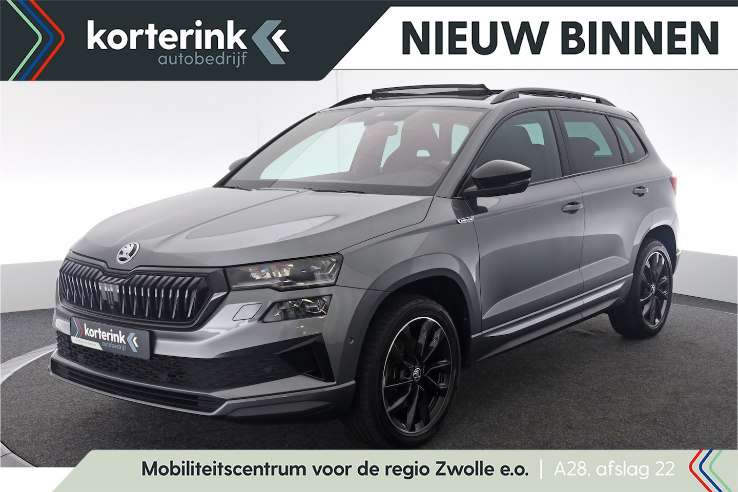 Skoda Karoq - 1.5 TSI ACT Sportline Business Pano, 360 Graden Camera, ACC, Winterpakket, Navi - AutoWereld.nl