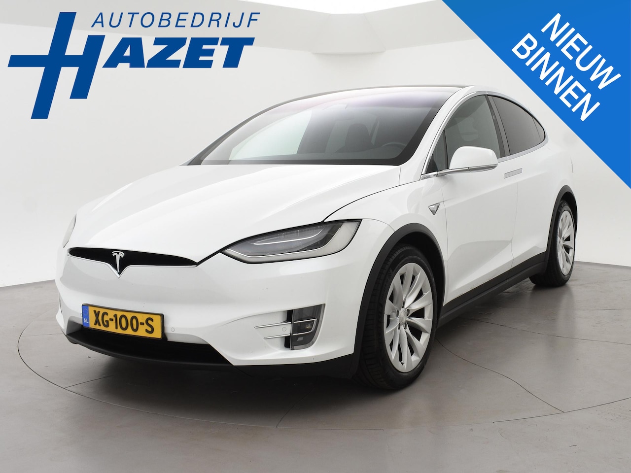 Tesla Model X - 75D 333 PK BASE + TREKHAAK 2250 KG | STOELVERW. V+A | CAMERA | LUCHTVERING - AutoWereld.nl