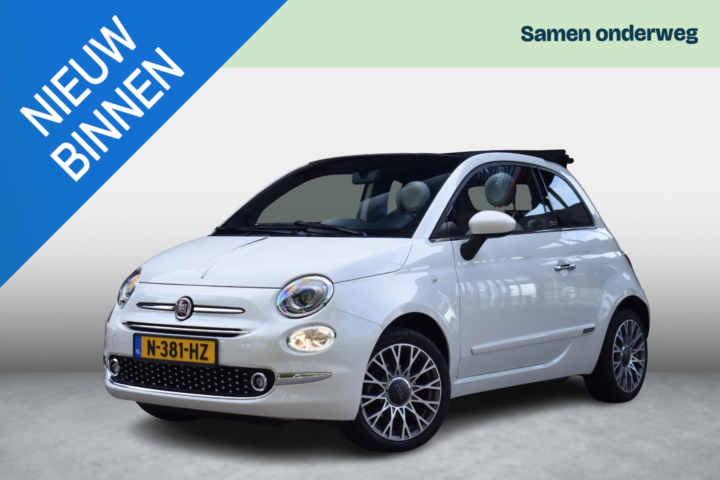 Fiat 500 C - 1.2 Star Automaat |GR NAVI|LEDER|LMV|PDC|CARPLAY| - AutoWereld.nl
