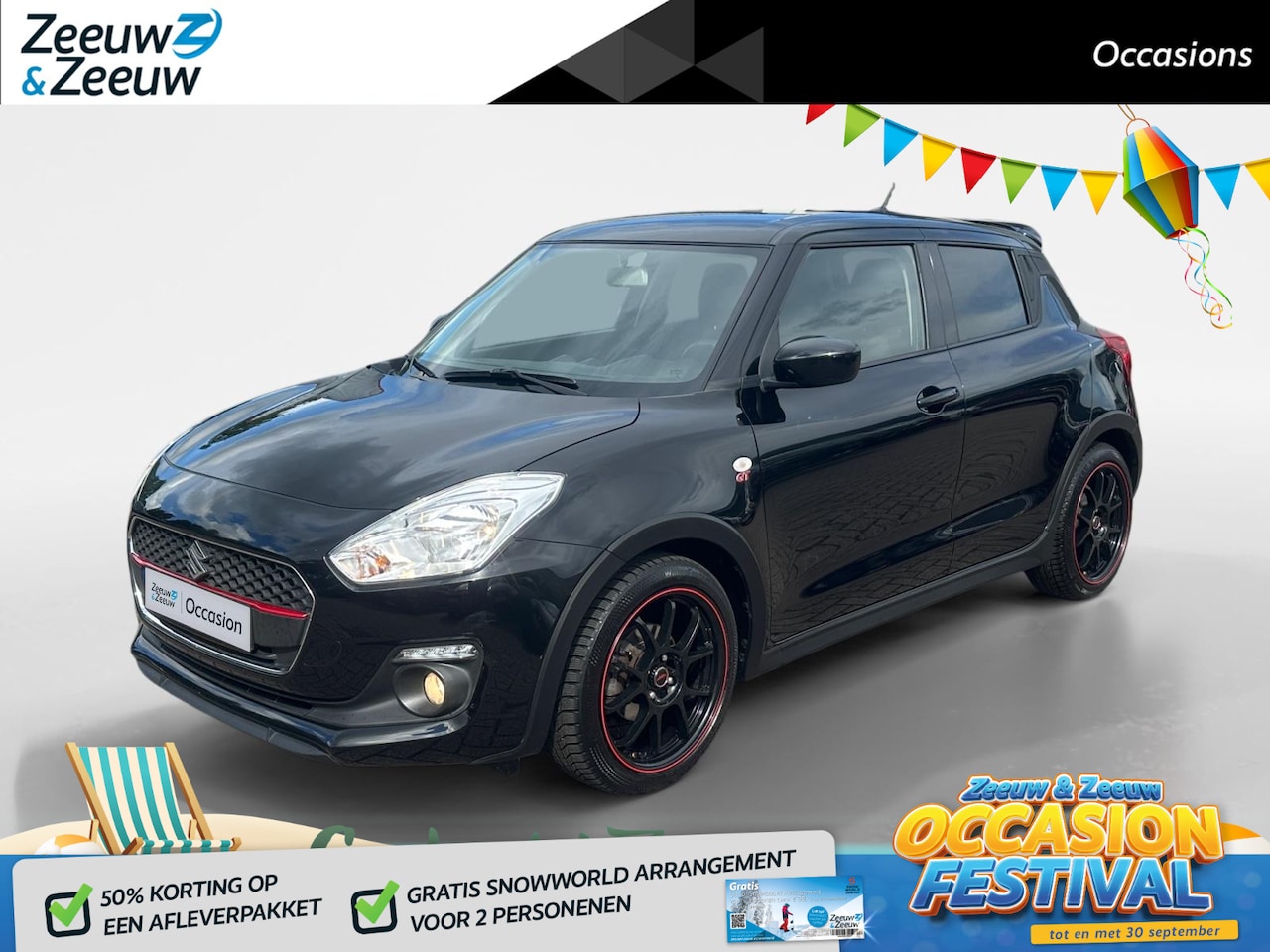 Suzuki Swift - 1.2 Select Smart Hybrid | SPORT UITLAAT | SIDE SKIRTS | SPOILER | 17" VELG | - AutoWereld.nl
