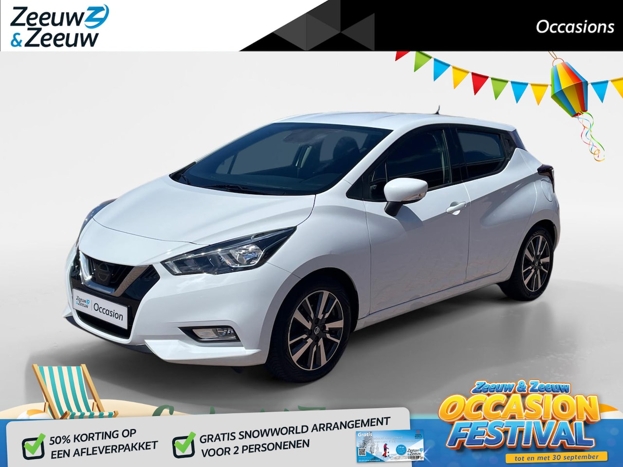 Nissan Micra - 0.9 IG-T Acenta *Navi via Carplay*Airco*Cruise Control*LM.Velgen*Nette auto! - AutoWereld.nl