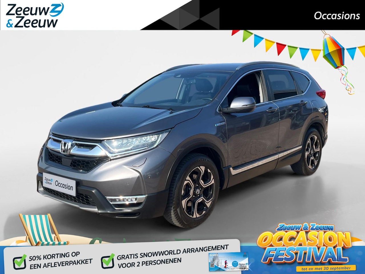 Honda CR-V - 2.0 Hybrid Comfort *Automaat*Navi+Camera*Climate Control*Lederen bekleding*Adapt. Cruise C - AutoWereld.nl