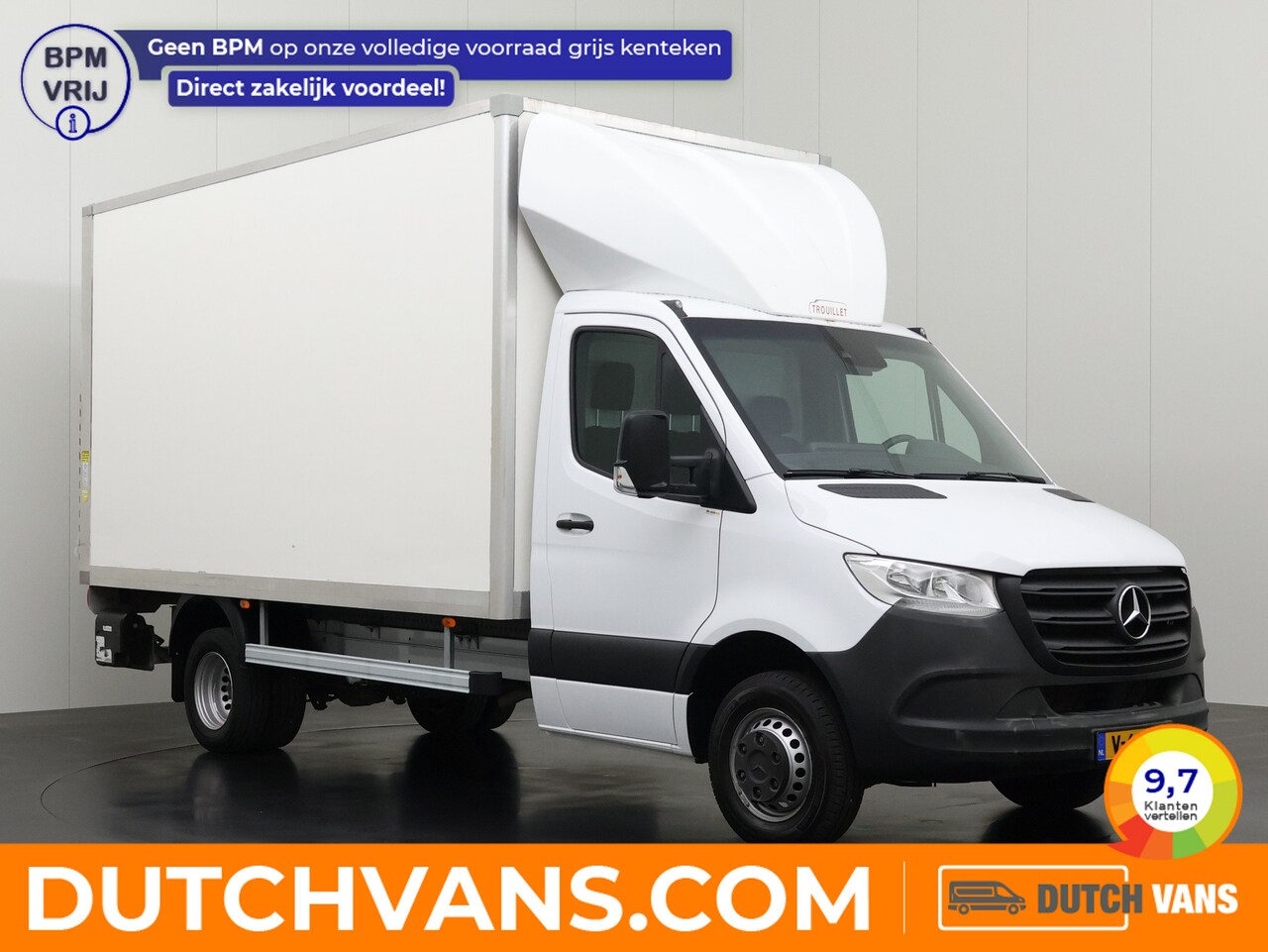 Mercedes-Benz Sprinter - 515CDI Automaat Bakwagen+Laadklep | 2,26 Hoog | Camera | Airco | Cruise | 3-Zits | Dakspoi - AutoWereld.nl