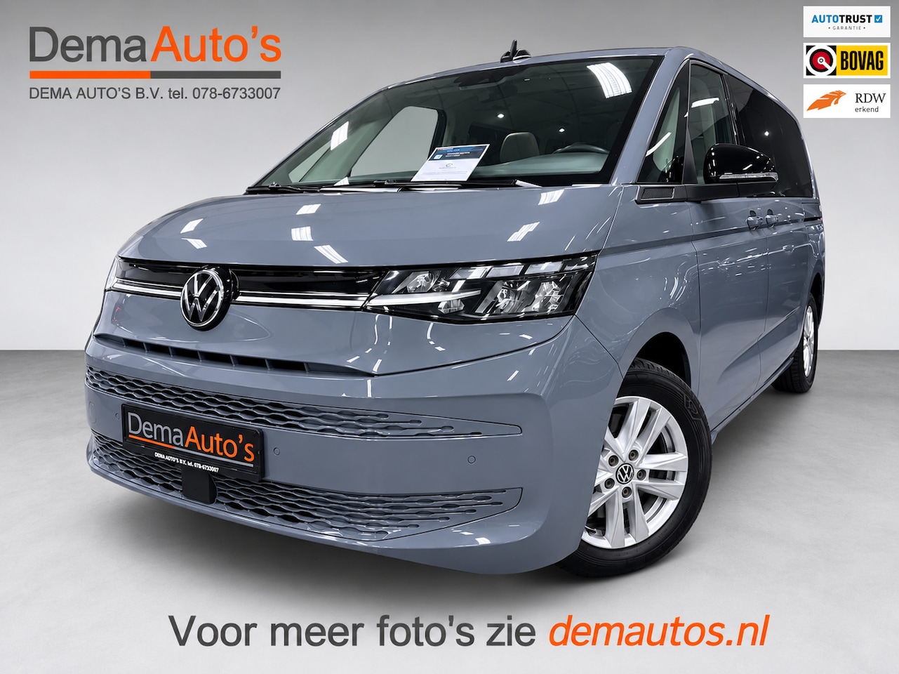 Volkswagen Multivan - 1.4 eHybrid LANG 7P SOH-93% PANO/CAM/LED/DAB/CARPLAY/NAVI/V-COCPIT/TRKHAAK/// - AutoWereld.nl
