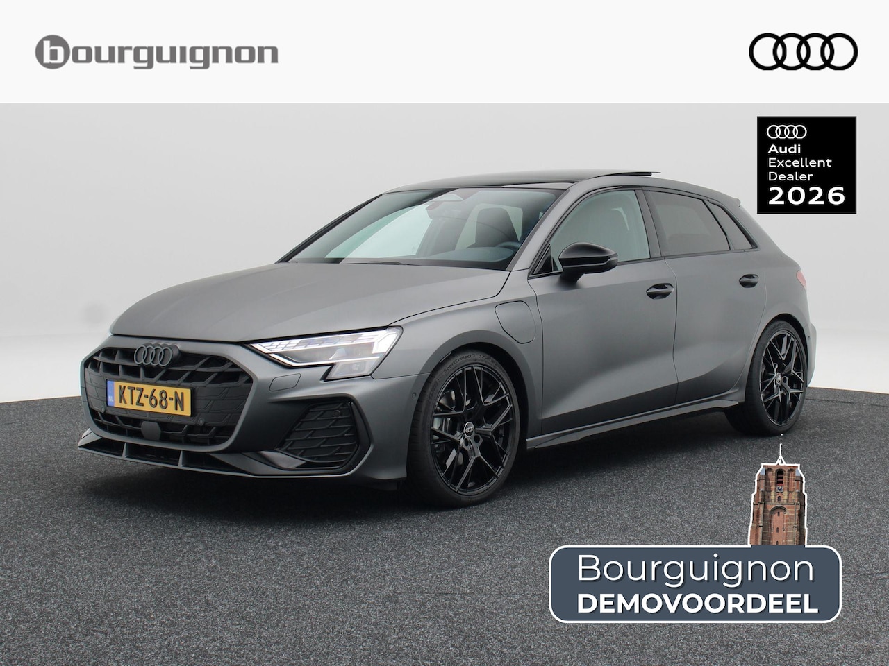 Audi A3 Sportback - | 40 TFSI e | S edition | Daytona grijs Mat. kleur | 19 inch velgen | Panoramadak | Ambian - AutoWereld.nl