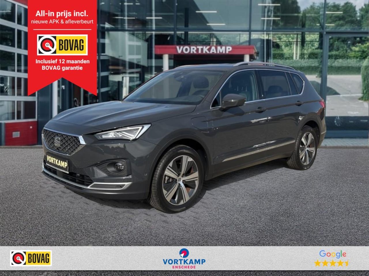 SEAT Tarraco - 1.4 TSI e-HYBRID XCELLENCE ZWENK.TREKHAAK/ACC/CAMERA/E-KLEP/STOELVERW V+A - AutoWereld.nl
