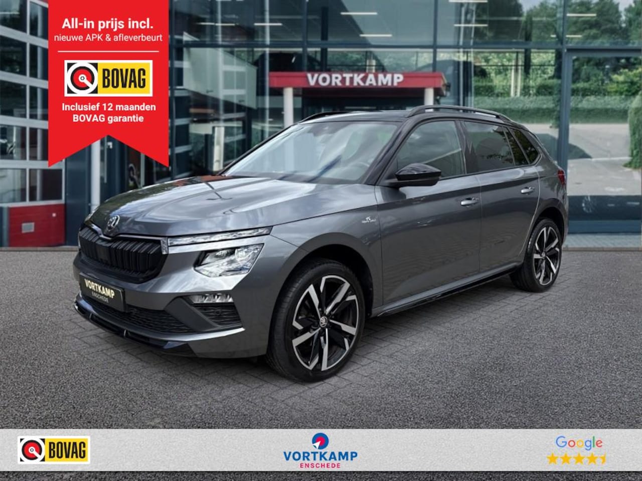 Skoda Kamiq - 1.5 TSI DSG MONTE CARLO NAVI/GLASDAK/TREKHAAK/CAMERA/ACC/STUUR-STOELVERW/CARPLAY - AutoWereld.nl