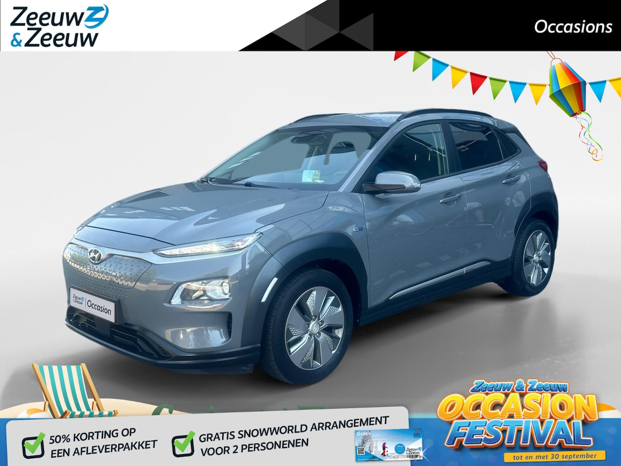 Hyundai Kona Electric - EV Fashion 64 kWh | HUD | 90% SOH | ACC Cruise | Carplay | Camera | - AutoWereld.nl