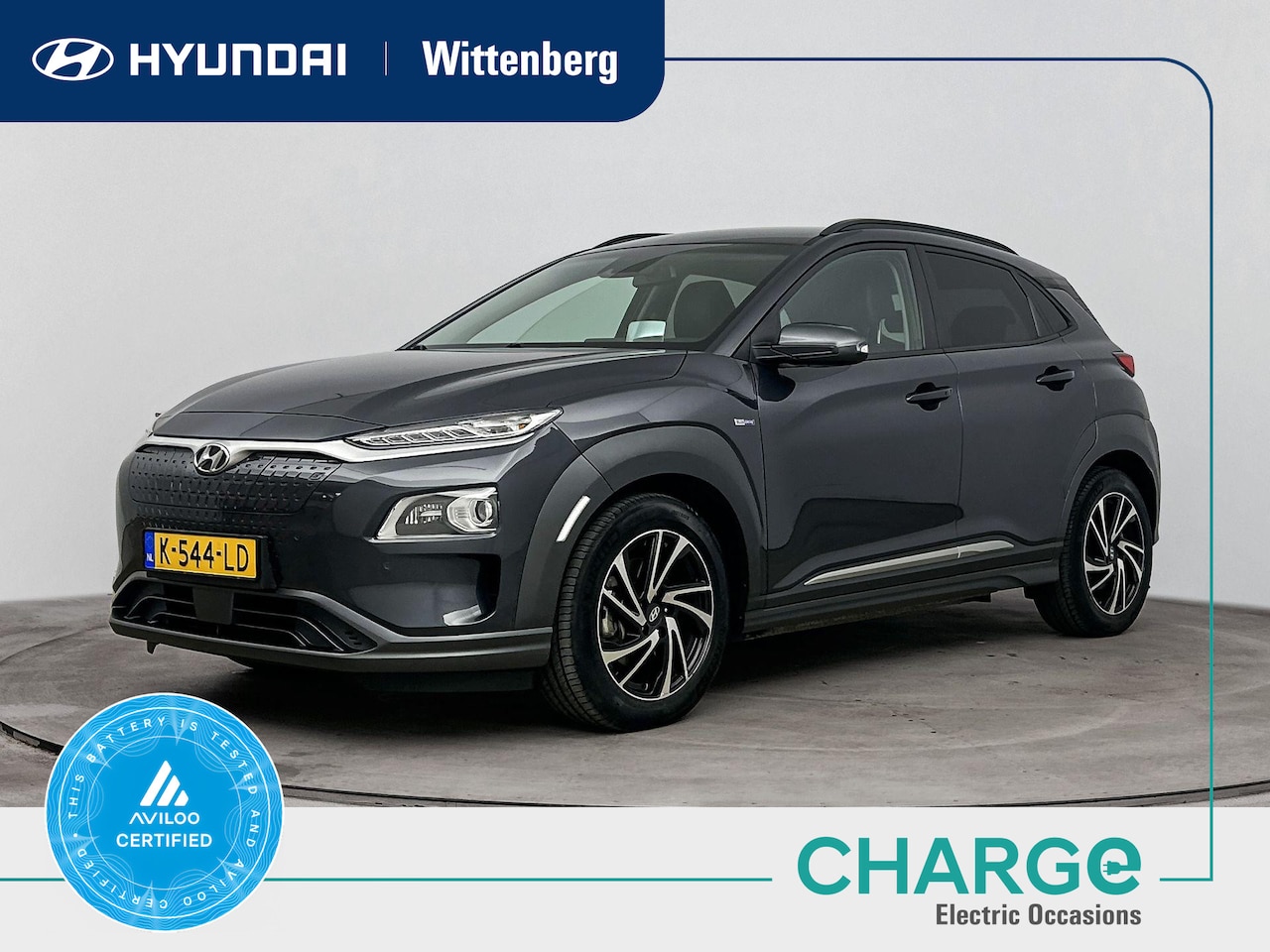 Hyundai Kona Electric - EV Limited 64 kWh | SoH 95,7% | WLTP 484km | Warmtepomp | 3-fasen | Leer | Stoel + stuurve - AutoWereld.nl