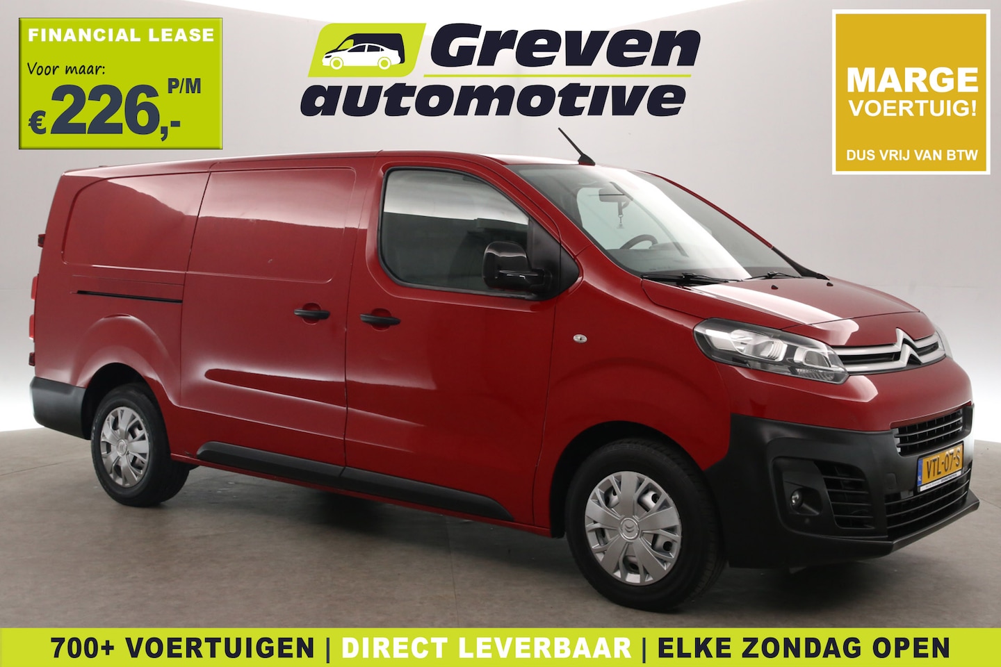 Citroën Jumpy - 2.0 BlueHDI L3H1 177PK | Marge | Automaat | Airco | Cruise | Carplay | 3 Zits | Trekhaak | - AutoWereld.nl