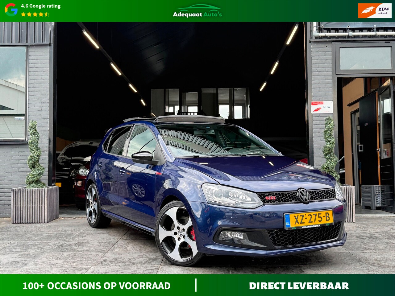 Volkswagen Polo - 1.4 TSI GTI|AUT|Panoramadak|Leer|Carplay|APK - AutoWereld.nl