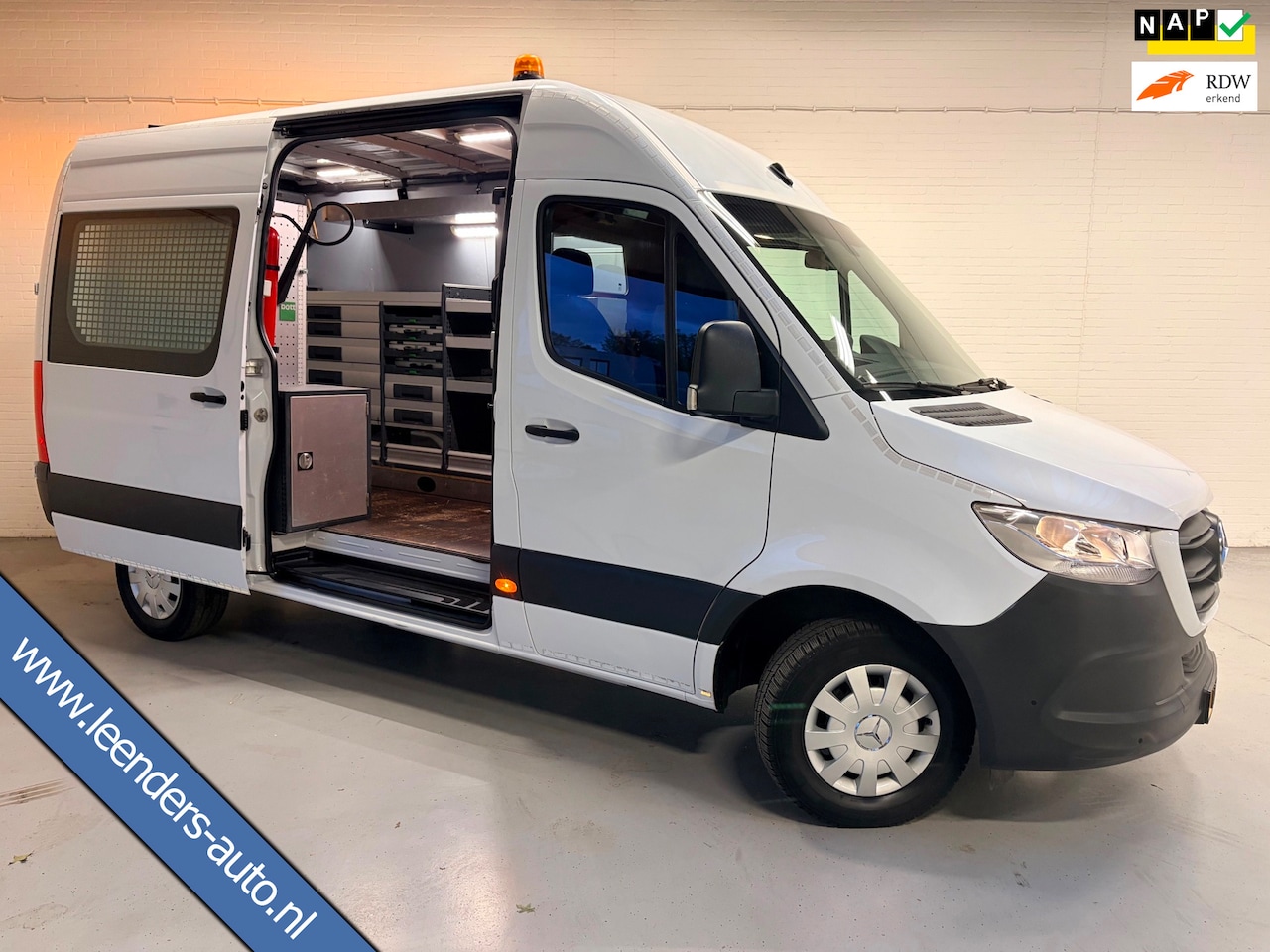 Mercedes-Benz Sprinter - Automaat Servicewagen 314 2.2 CDI 140PK L2H2 euro6 BOTT, Victron V230, Standkachel Trekhaa - AutoWereld.nl