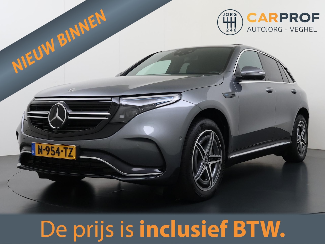 Mercedes-Benz EQC - 400 4MATIC AMG Line Premium Plus 80 kWh Schuifdak | Memory | SOH 96% | - AutoWereld.nl