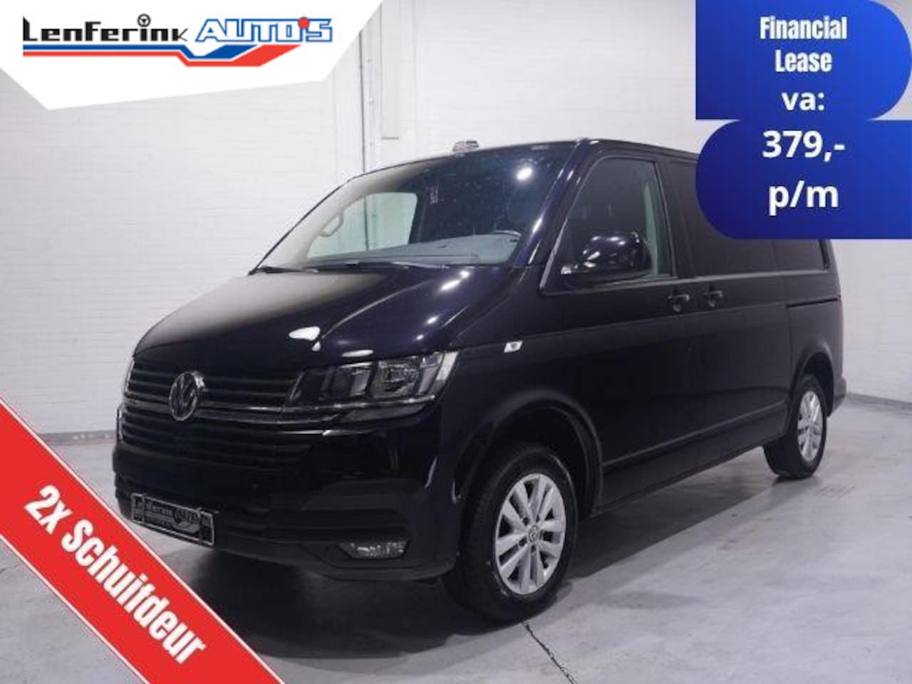 Volkswagen Transporter - 2.0 TDI 150 pk DSG Aut. L1H1 Airco, 2x Schuifdeur Apple Carplay, Cruise Control, 16" LMV, - AutoWereld.nl