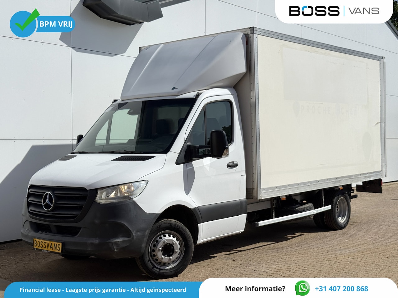 Mercedes-Benz Sprinter - 514 1.9 CDI 140PK Laadklep Bakwagen Dubbellucht Climate Control Cruise Control Koffer Meub - AutoWereld.nl