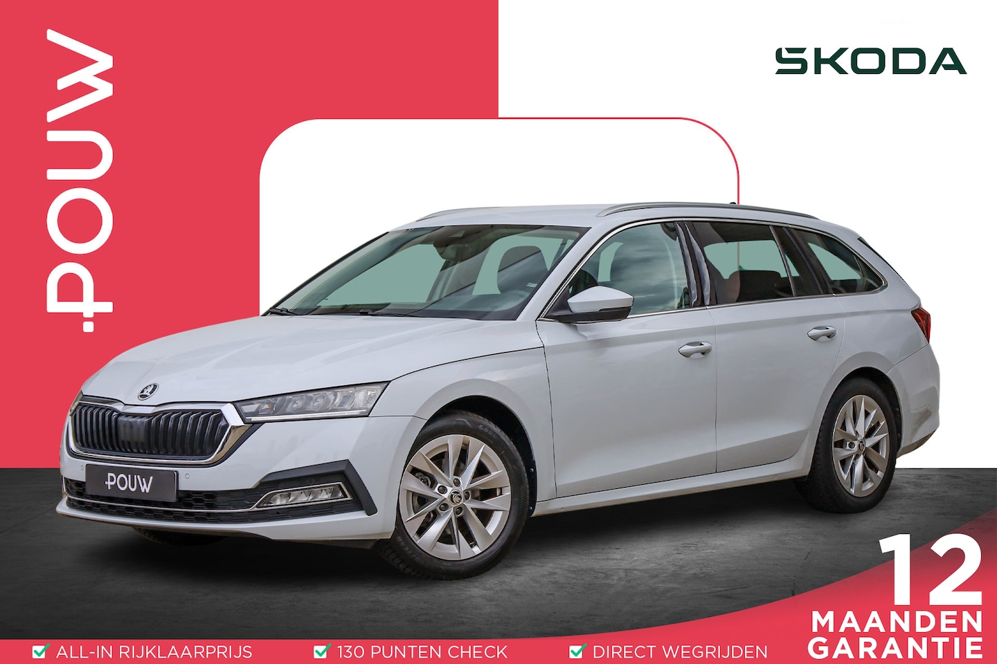Skoda Octavia Combi - 1.0 e-TSI 110pk DSG Business Edition Plus | Head-up Display | Achteruitrijcamera | Navigat - AutoWereld.nl