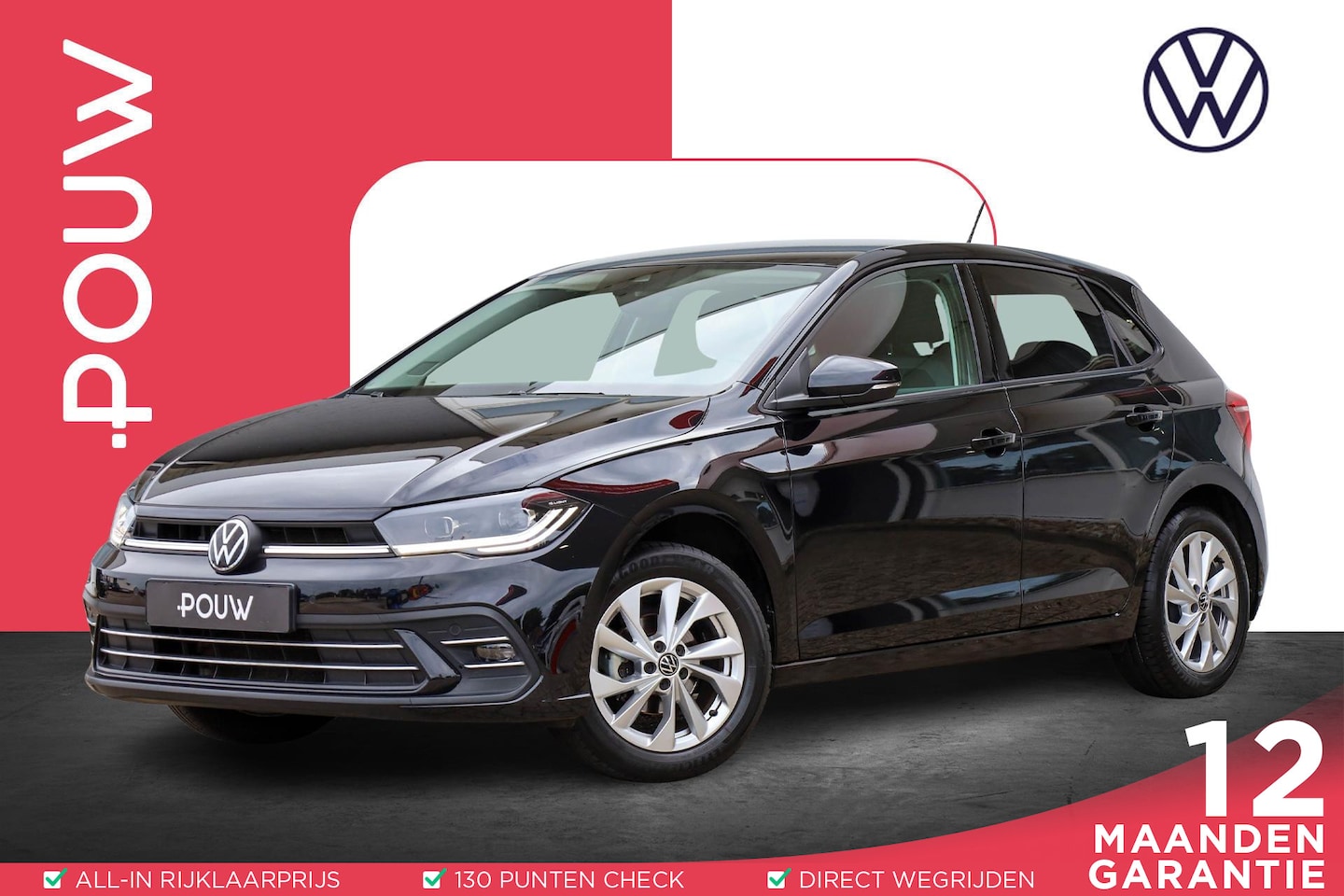 Volkswagen Polo - 1.0 TSI 95pk Style | IQ Matrix LED | Parkeersensoren | Getint Glas | Sportstoelen - AutoWereld.nl