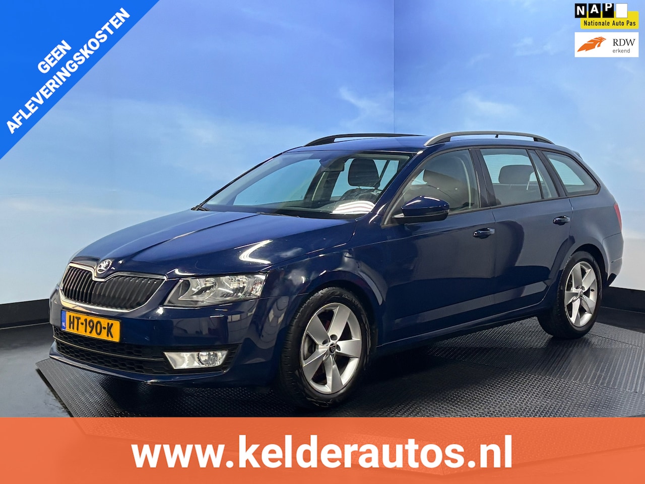 Skoda Octavia Combi - 1.6 TDI Greenline Ambition Airco | Cruise |Navi | Trekhaak - AutoWereld.nl