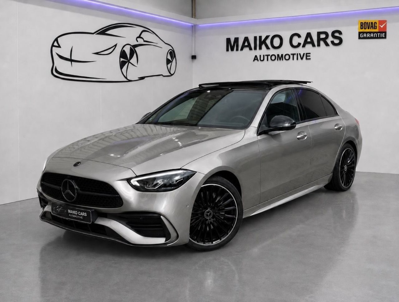 Mercedes-Benz C-klasse - 300 e AMG Line Pano,Carbon,360 Cam,Burmester,ACC - AutoWereld.nl