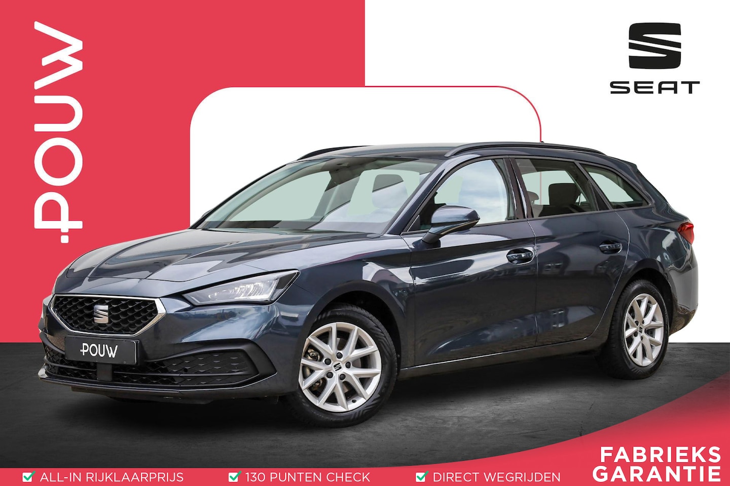 SEAT Leon Sportstourer - 1.0 TSI 110pk Style | LED Verlichting | Cruise Control | All-Season Banden - AutoWereld.nl
