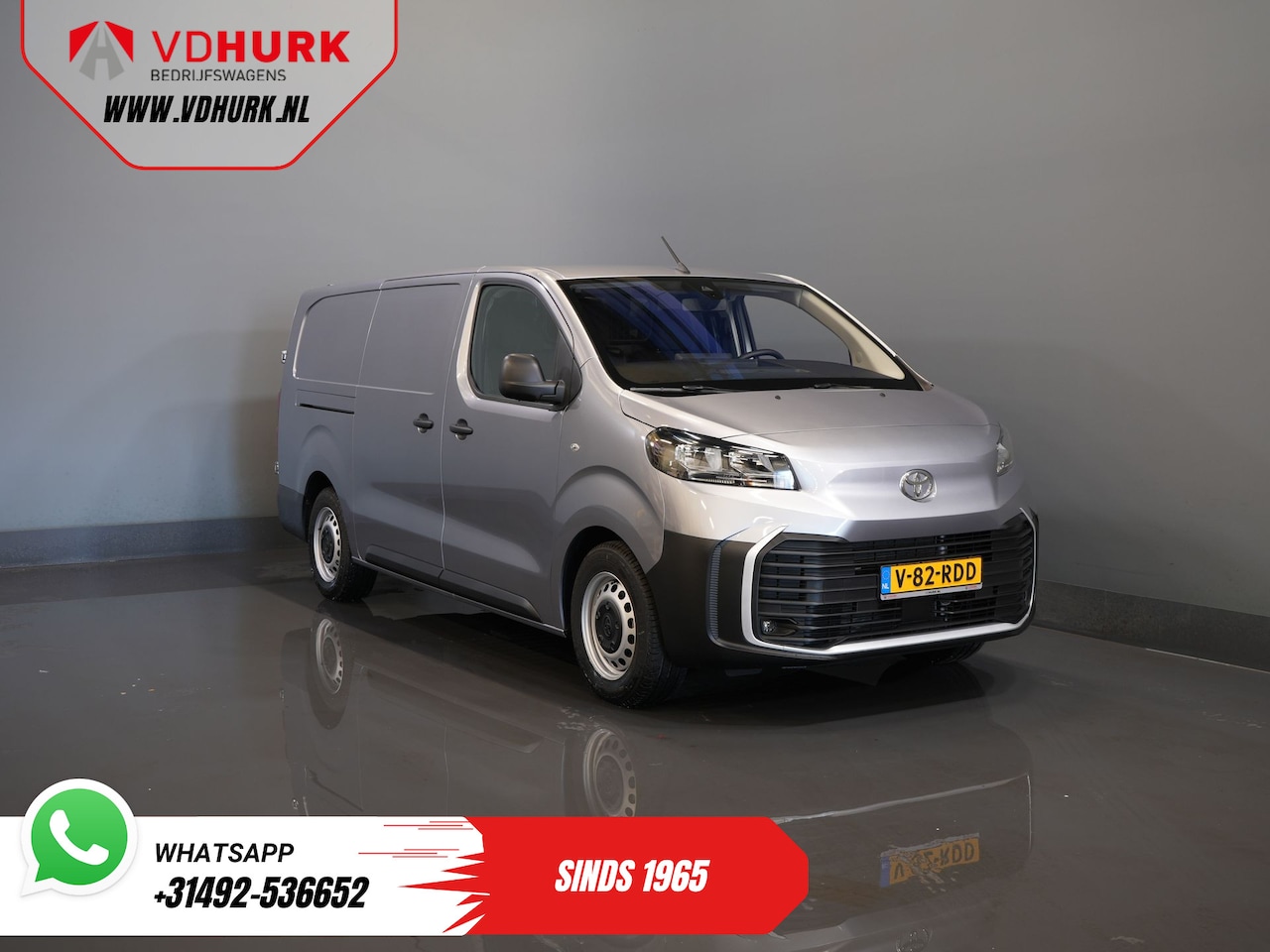 Toyota ProAce Electric Worker - L3 75 kWh 350 km WLTP Adapt.Cruise/ Stuurverw./ Snellader/ Carplay/ Camera/ PDC/ Airco - AutoWereld.nl