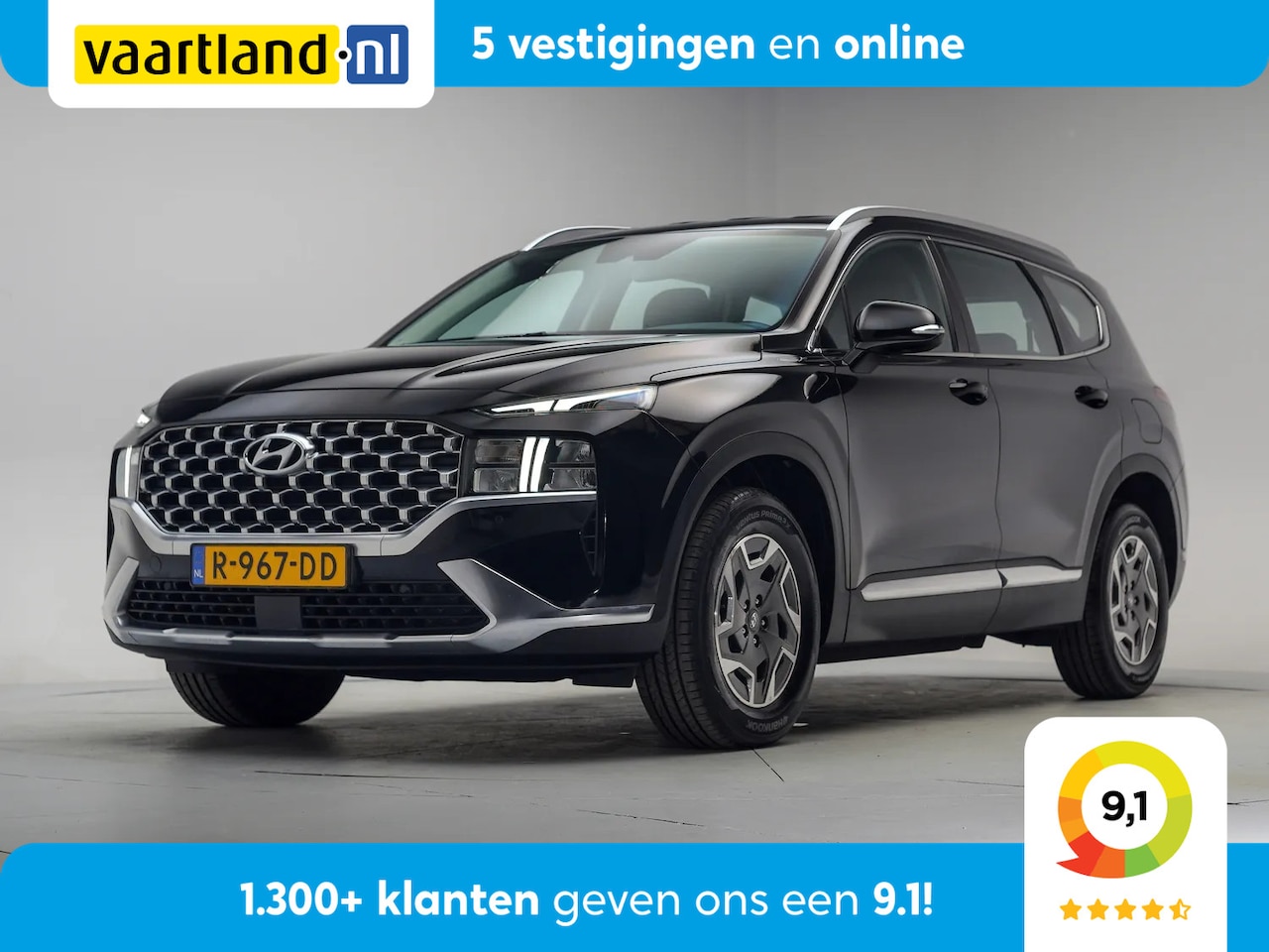 Hyundai Santa Fe - 1.6 T-GDI HEV Comfort Aut. [ Adapt.cruise Camera Leder Stoelverwarming ] - AutoWereld.nl