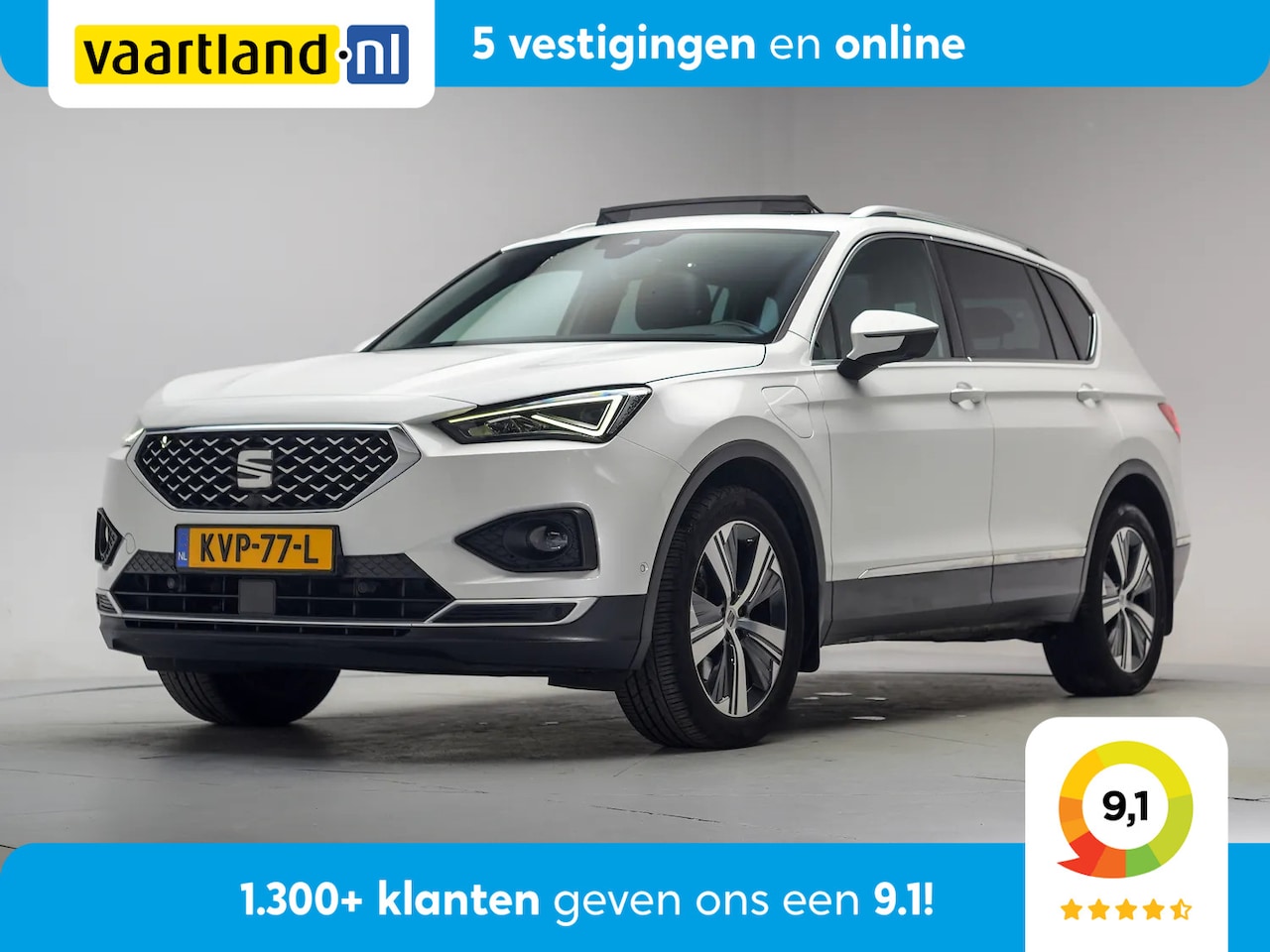 SEAT Tarraco - 1.4 TSI e-Hybrid PHEV Xcellence Aut. [ Panoramadak 360°Camera Leder ] - AutoWereld.nl