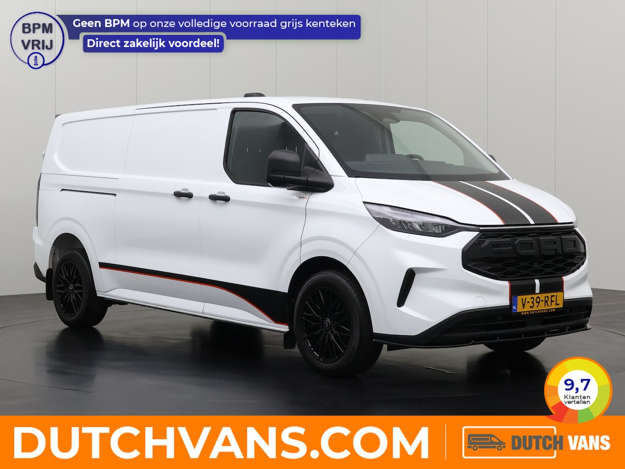 Ford Transit Custom - 2.0TDCI Lang Raptor Sport | Digtal Cockpit | Multimedia | Camera | Leder | 3-Zits | Airco - AutoWereld.nl