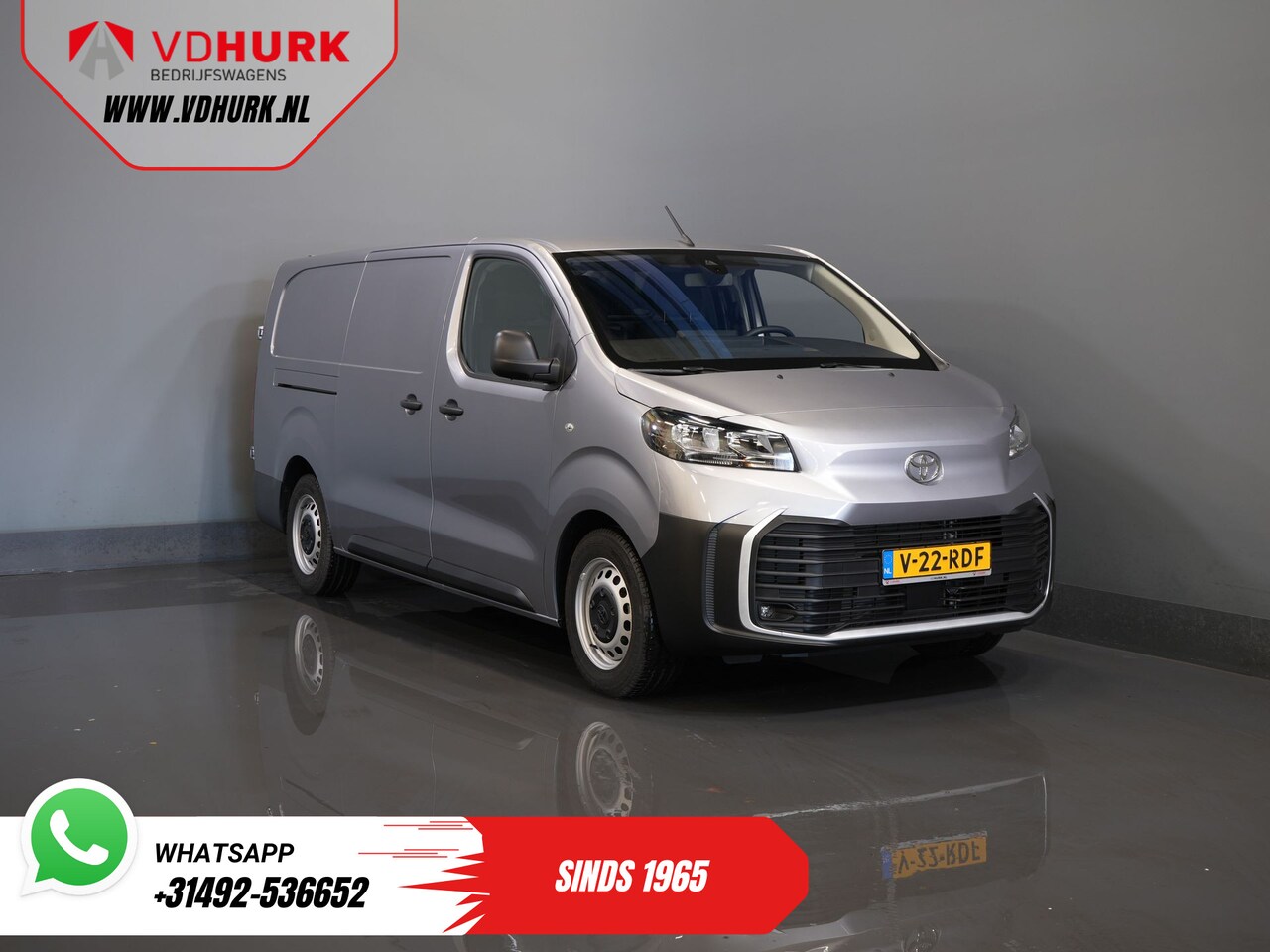 Toyota ProAce Electric Worker - L3 75 kWh 350 km WLTP Adapt.Cruise/ Stuurverw./ Snellader/ Carplay/ Camera/ PDC/ Airco - AutoWereld.nl