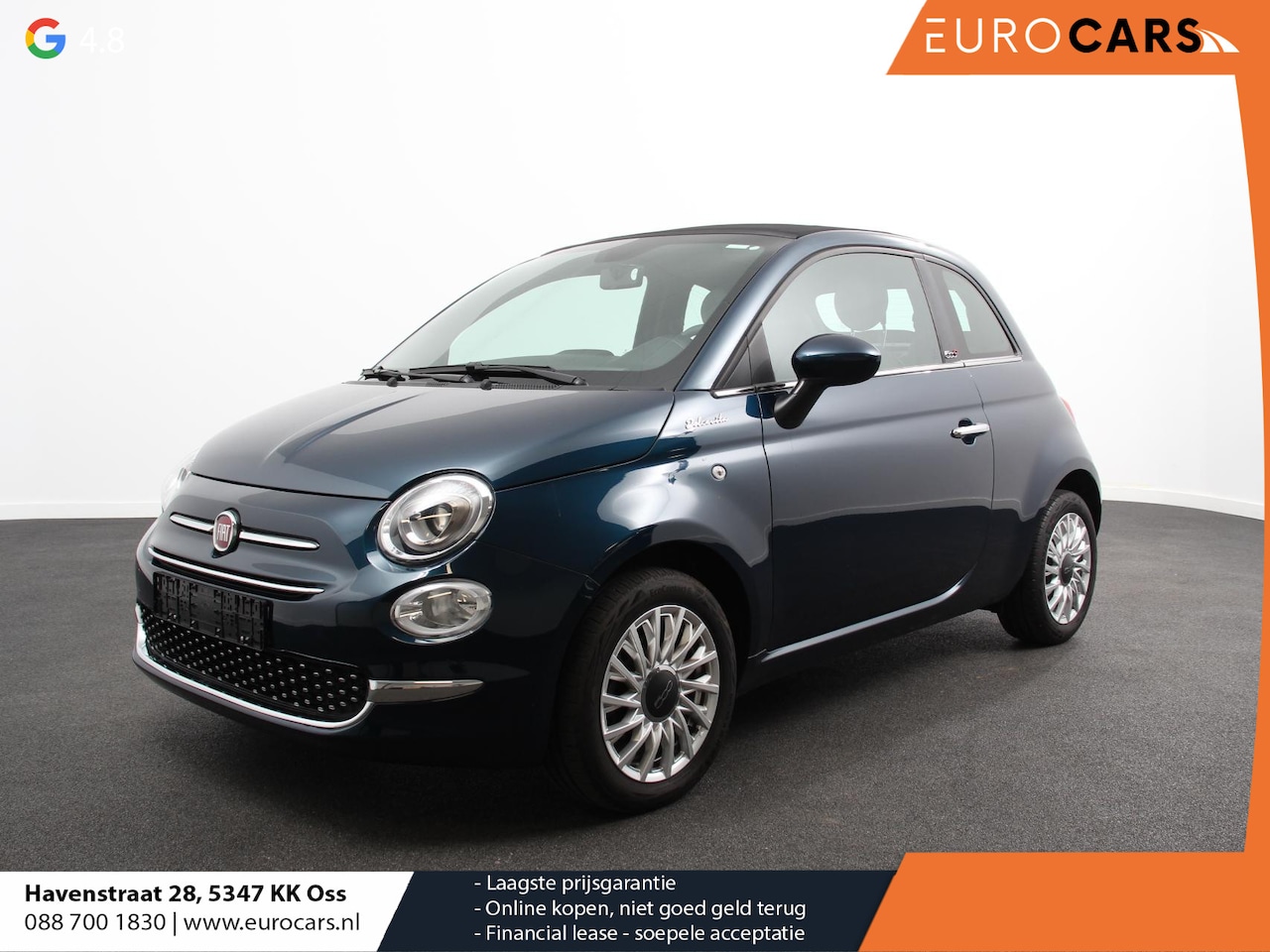 Fiat 500 C - 1.0 Hybrid Dolcevita Airco Cruise control Lichtmetalen velgen Apple Carplay/ Android Auto - AutoWereld.nl