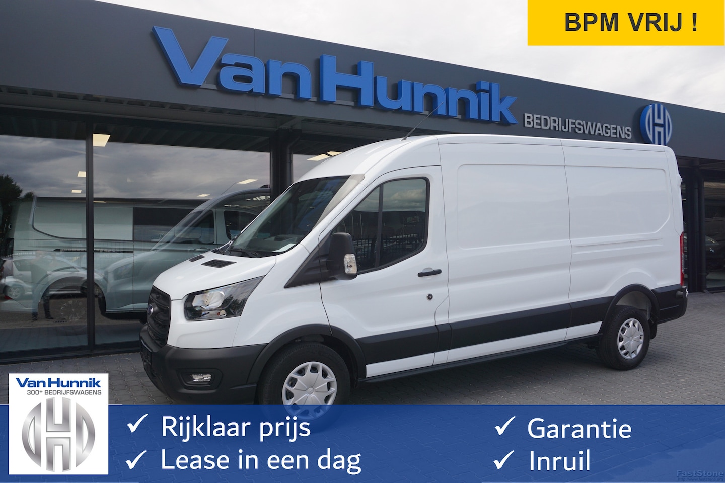 Ford Transit - 350L 130PK AUT L3H2 BPM VRIJ!! 12" Sync 4 Navi, Camera, 270° Deur, 230V Omvormer!! NR. A79 - AutoWereld.nl