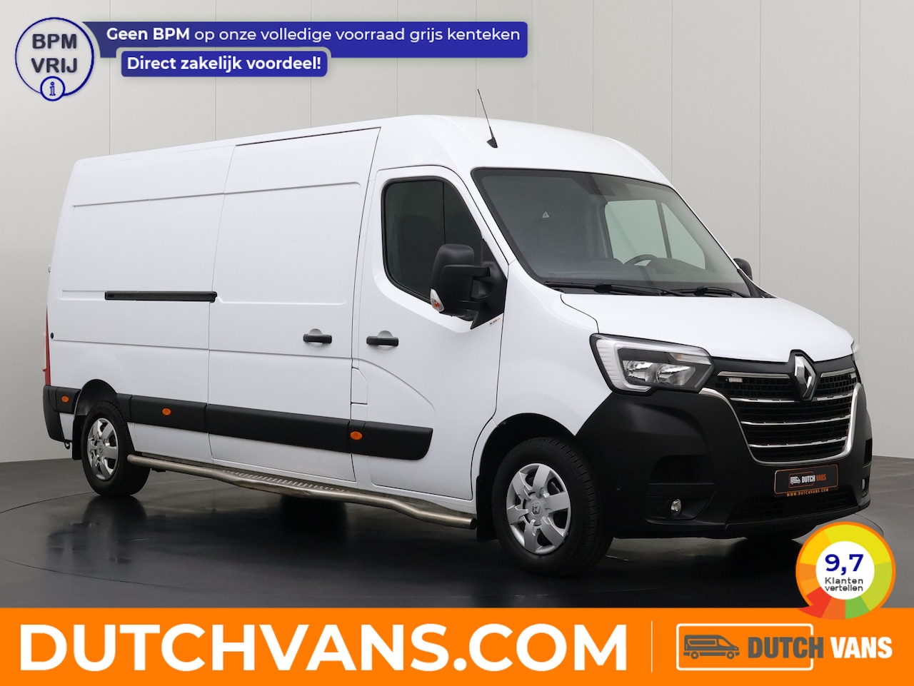 Renault Master - 2.3DCi L3H2 | Leder | Navigatie | Camera | Multimedia | Airco | Cruise | 3-Zits - AutoWereld.nl