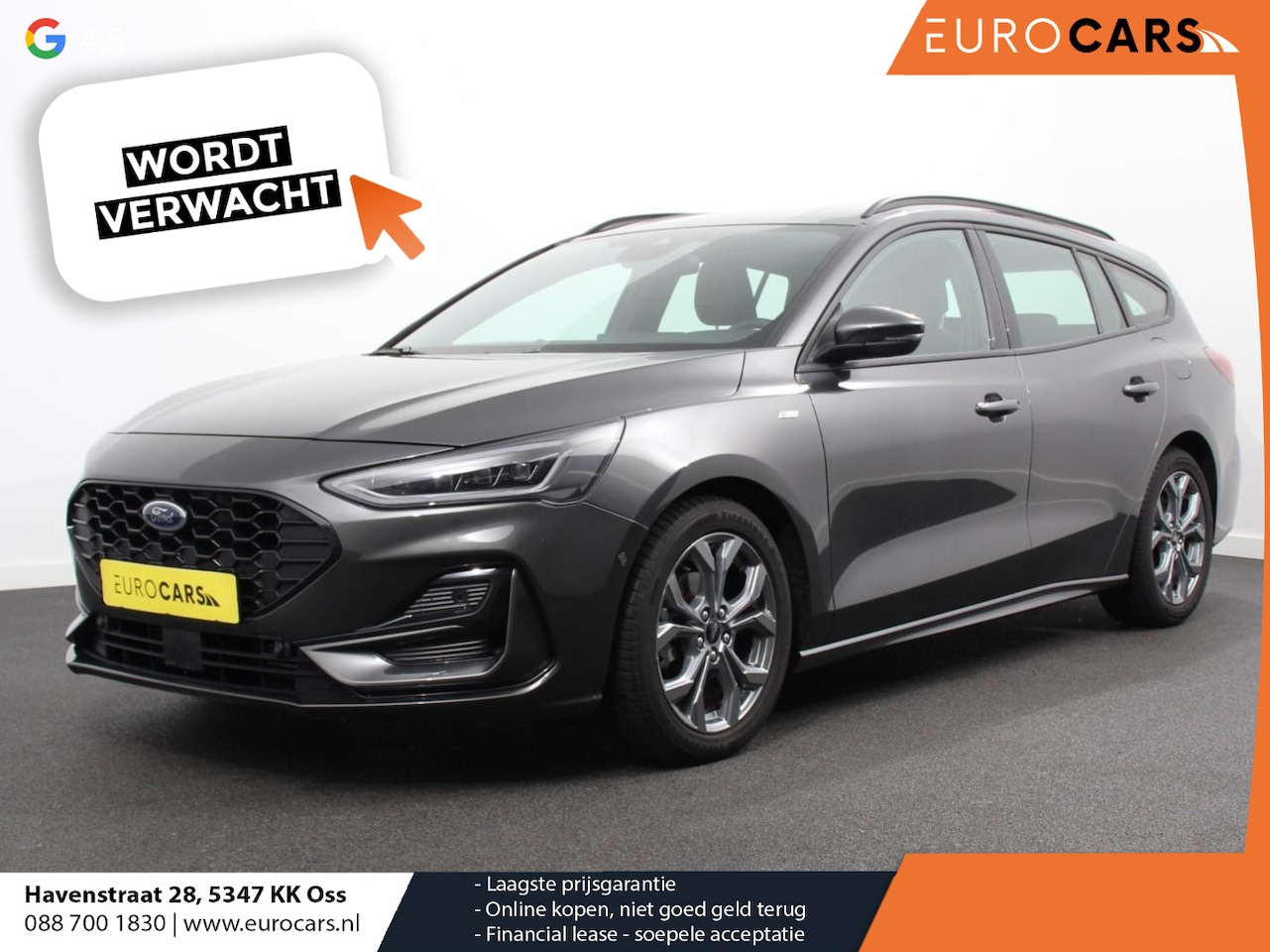 Ford Focus Wagon - 1.0 EcoBoost Hybrid ST Line Navigatie Climate Control Led Dab Camera Parkeer sensoren Crui - AutoWereld.nl