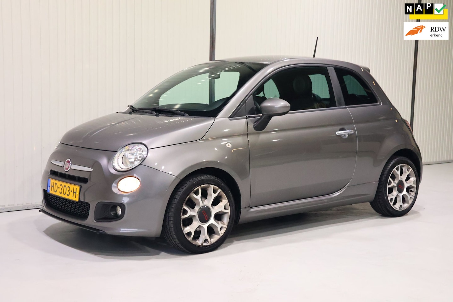 Fiat 500 - 0.9 TwinAir Turbo 500S NETTE STAAT - LM VELGEN - LEER - NWE APK! - AutoWereld.nl