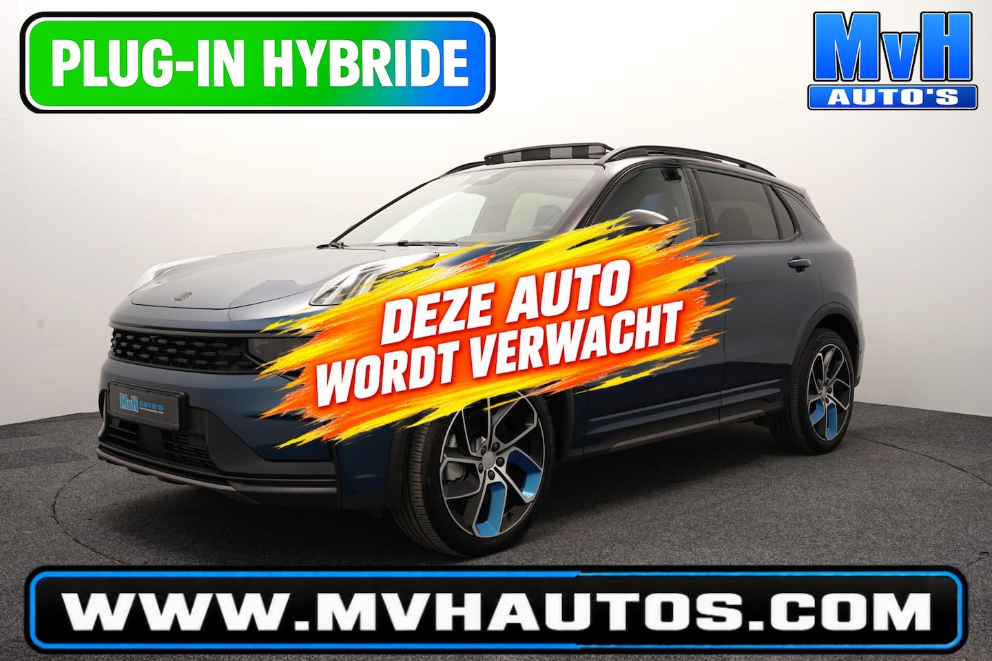 Lynk & Co 01 - 1.5 PHEV|ZWARTE.HEMEL|BLACK EDITION|360º|SOH98% - AutoWereld.nl