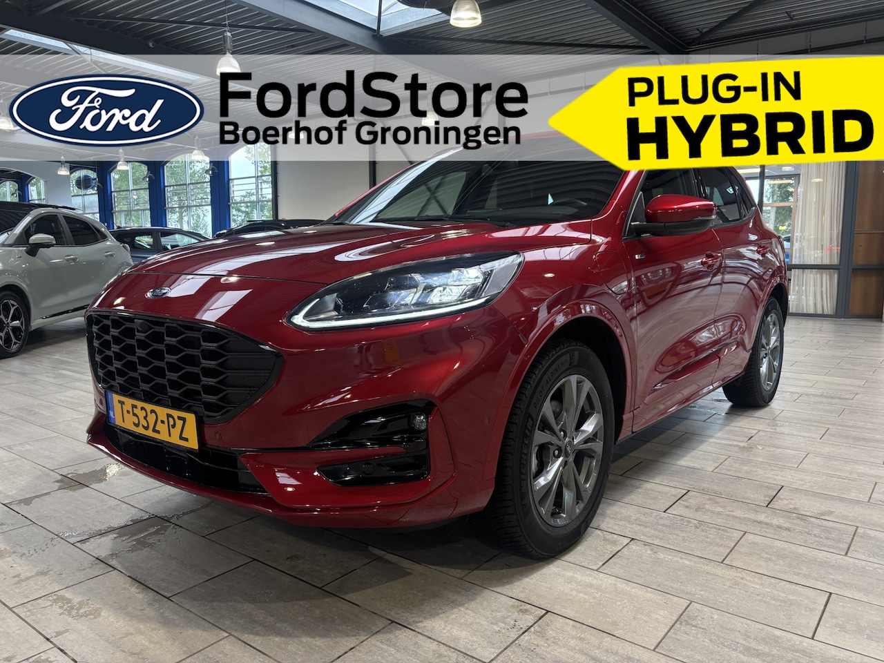 Ford Kuga - 2.5 PHEV 225 pk ST-Line X | Winter Pack | Adapt. cruise | El. a. klep | Half Leer | LED | - AutoWereld.nl