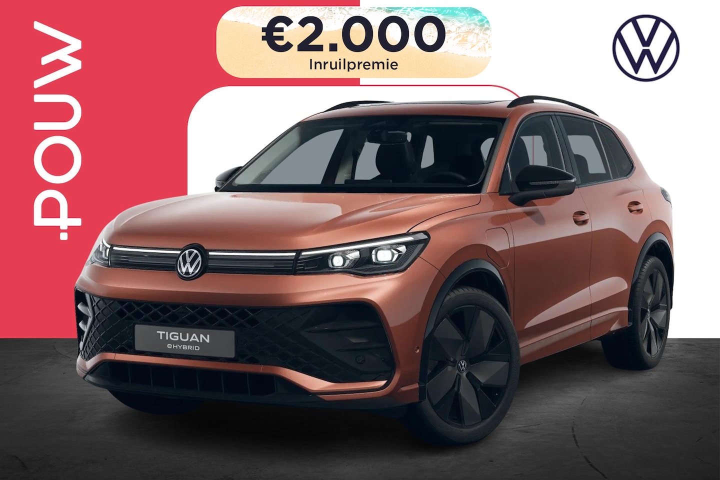 Volkswagen Tiguan - 1.5 eHybrid 204pk Edition 20 | LMV 20'' | Panoramadak - AutoWereld.nl