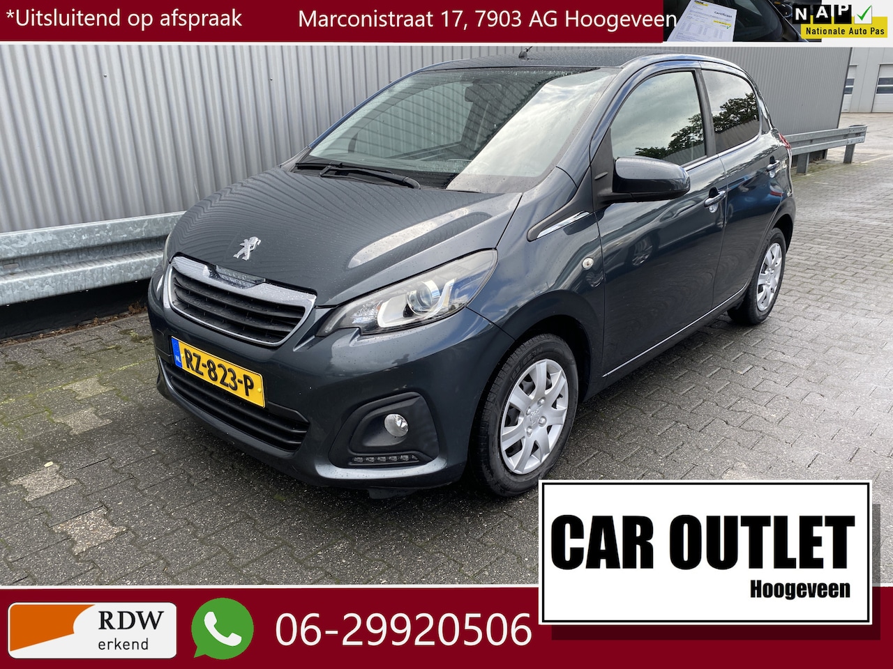 Peugeot 108 - 1.0 e-VTi Active 1.0 e-VTi Active 5-Drs, A/C, DAB+, Carplay, Cam. nw. APK – Inruil Mogelijk – - AutoWereld.nl