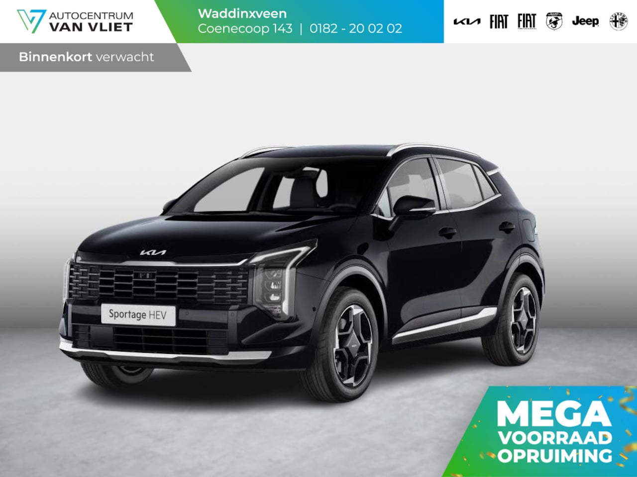 Kia Sportage - 1.6 T-GDi Hybrid Black Edition Advanced | Actieprijs* | Navi. | Clima. | Adapt. Cruise. | - AutoWereld.nl