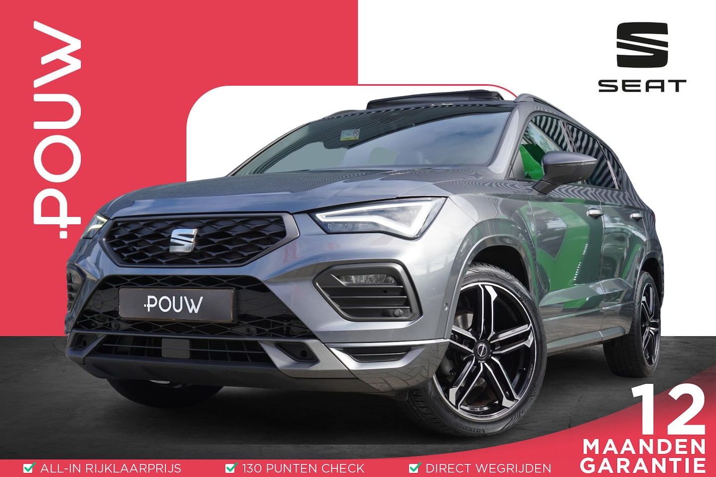 SEAT Ateca - 1.5 TSI 150pk FR Business Intense | Panoramadak | Stoel/Stuurverwarming | Achteruitrijcame - AutoWereld.nl