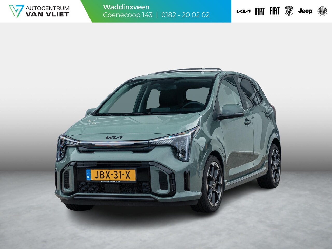 Kia Picanto - 1.0 DPI GT-Line | Automaat | 16" | Navi | Clima | Stoel&Stuur Verw. | PDC | Camera l Zwart - AutoWereld.nl