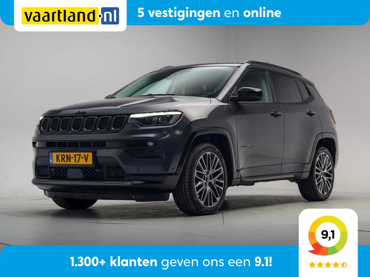 Jeep Compass - 1.5 e-Hybrid Summit Aut. [ Adapt.cruise Camera Leder ] - AutoWereld.nl