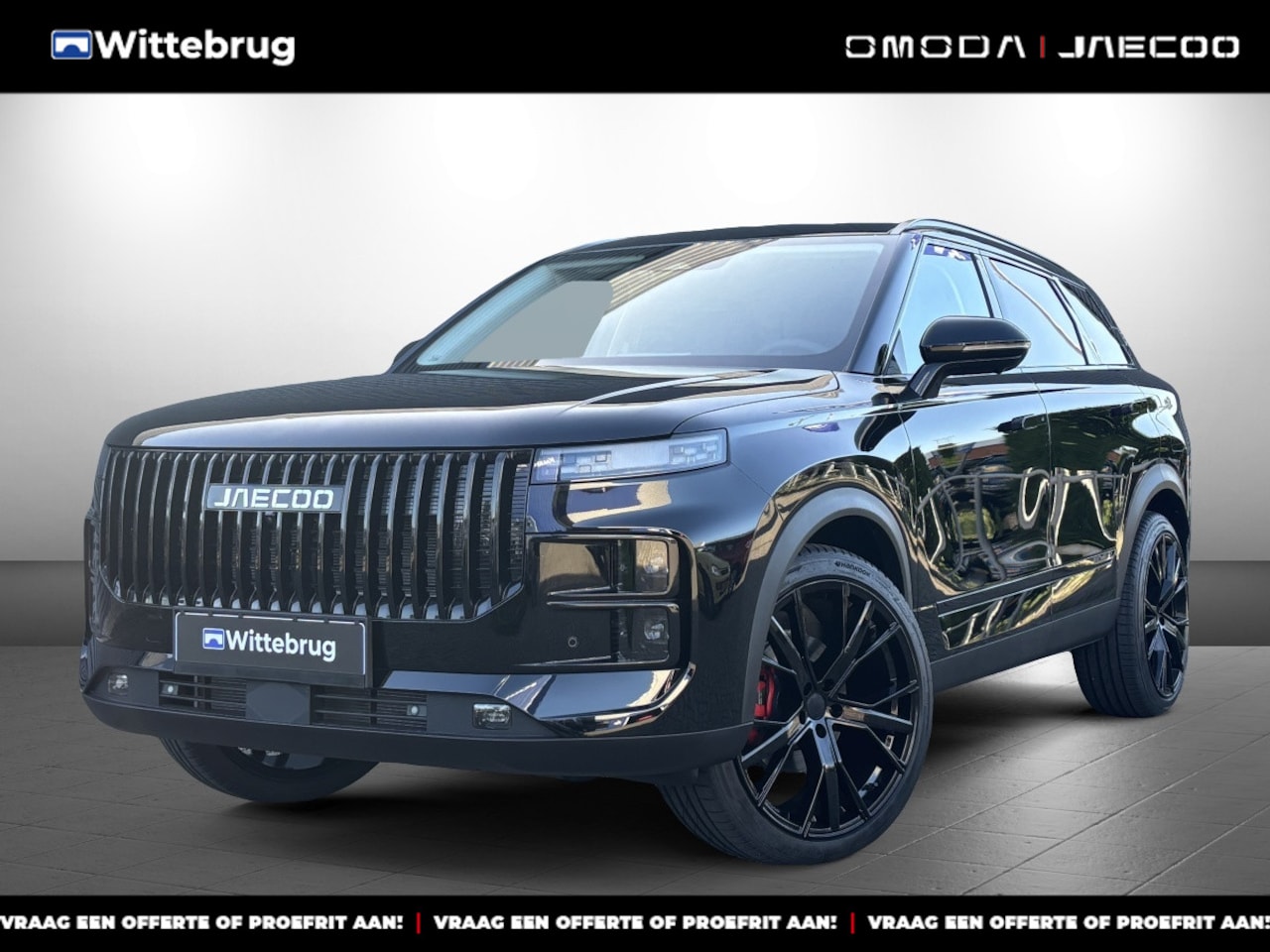 Jaecoo 7 - SHS PHEV Exclusive Black Pack en 21 Inch velgen met 1500 KG trekgewicht, 1200 KM RANGE Nav - AutoWereld.nl