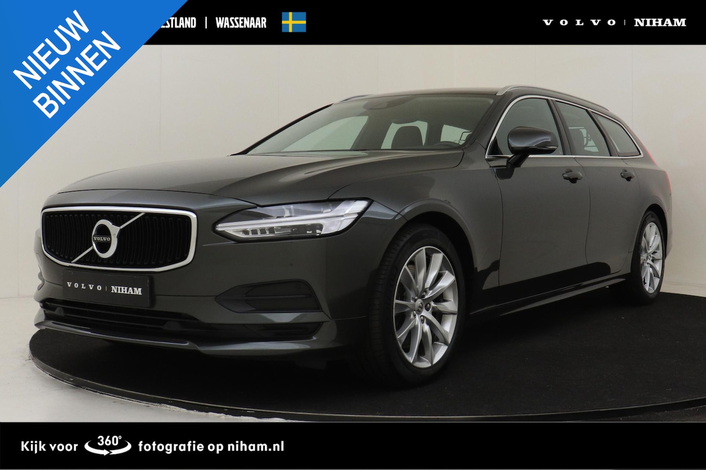 Volvo V90 - T4 AUT. MOMENTUM PRO -LEDER|CAMERA|ADAP.CRUISE|SCANDINAVIAN|STANDKACHEL|VERW.VOORRUIT|CARP - AutoWereld.nl