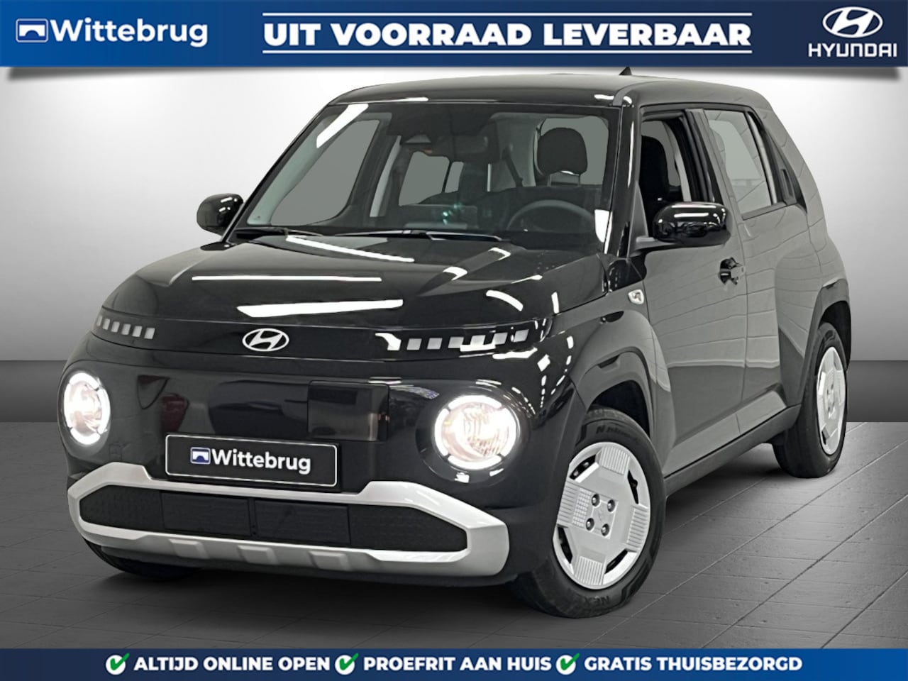 Hyundai Inster - E-Motion 42 kWh NIEUW UIT VOORRAAD LEVERBAAR! | 5-PERSOONS I NAVIGATIE | PARKEERCAMERA Uit - AutoWereld.nl