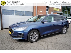 Ford Focus Wagon - 1.0 ECOBOOST HYBRID TITANIUM STYLE ORIGINEEL NEDERLANDS DEALER ONDERHOUDEN NAVIGATIE ANDRO