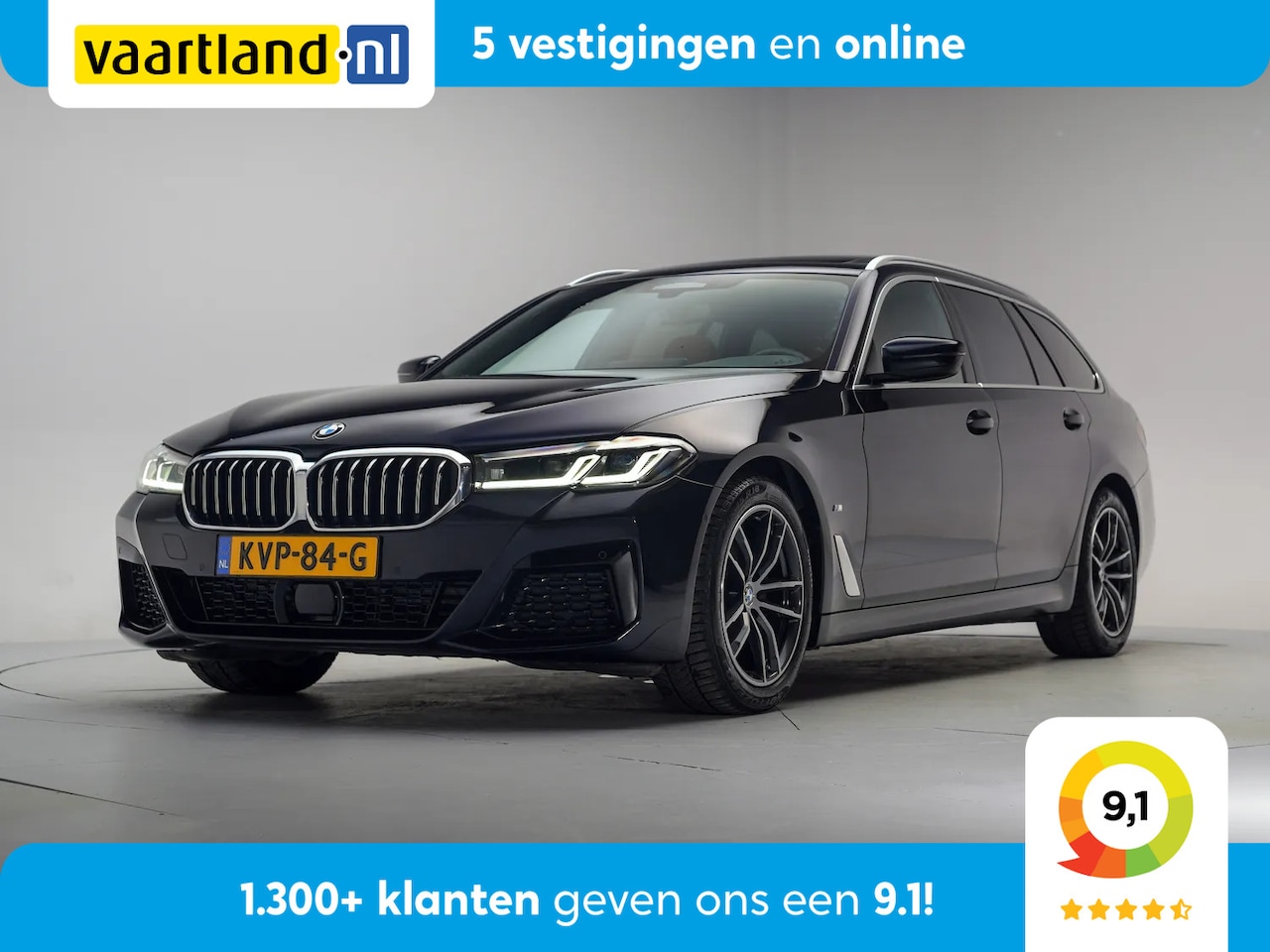 BMW 5-serie Touring - 520i M-sport high Executive Aut. [ Panoramadak Adapt.cruise Camera ] - AutoWereld.nl