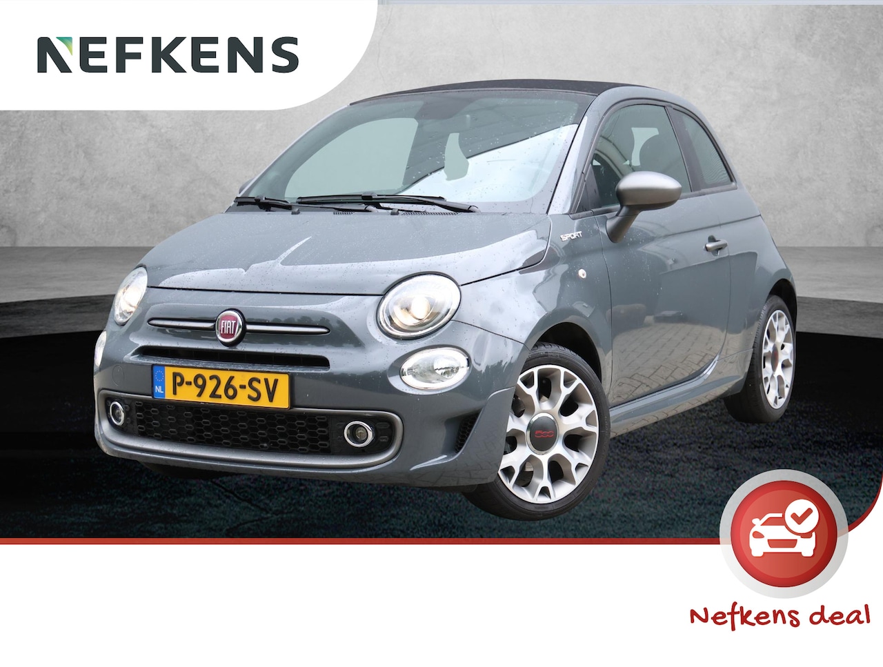 Fiat 500 C - 1.0 Hybrid Sport Parkeersensoren Achter | Apple Carplay/Android Auto | Cruise Control | Cl - AutoWereld.nl