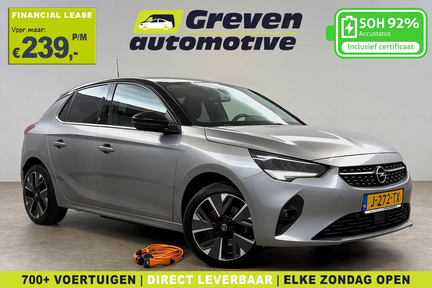 Opel Corsa-e - Elegance 50 kWh | Snelladen | SOH 92% | Camera | Carplay | Virtual | LED | Keyless | Parke - AutoWereld.nl